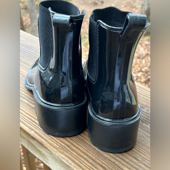 a new day women’s black ankle  rain boots - Picture 5 of 6